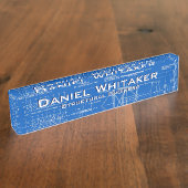 Porte-nom Pour Bureau Arrière - plan de modèle (Taille)