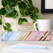 Porte-nom Pour Bureau Arrière - plan rose texturé