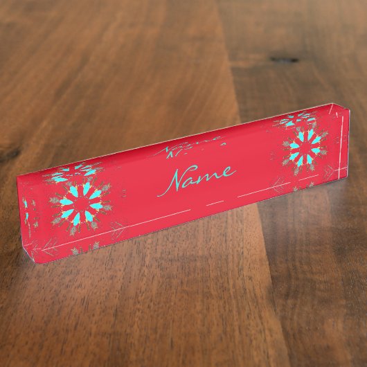 Porte-nom Pour Bureau Arrowhead Feathers Pow-wow (Taille)