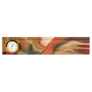 Porte-nom Pour Bureau Art Abstrait Cornucopia
