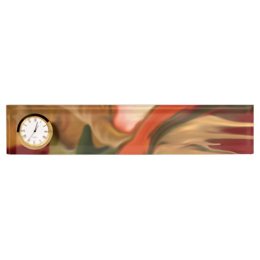 Porte-nom Pour Bureau Art Abstrait Cornucopia (Devant)