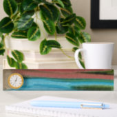 Porte-nom Pour Bureau Art abstrait Sierra Sunrise