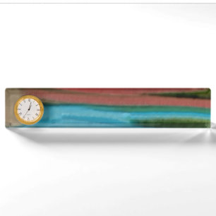 Porte-nom Pour Bureau Art abstrait Sierra Sunrise