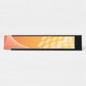 Porte-nom Pour Bureau Art Déco Orange (Devant)