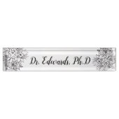 Porte-nom Pour Bureau Art floral (Devant)