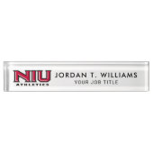 Porte-nom Pour Bureau Athlétisme NIU (Devant)