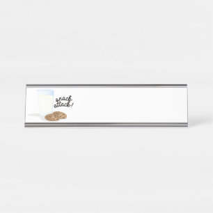 Porte-nom Pour Bureau Attaque Snack