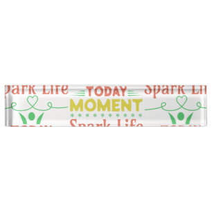 Porte-nom Pour Bureau Aujourd'hui Moment, Sac fourre-tout Spark Life