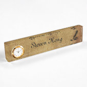 Porte-nom Pour Bureau Auteur vintage