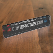 Porte-nom Pour Bureau Auto-Promotion sans scrupule de DomTopNotary (Taille)