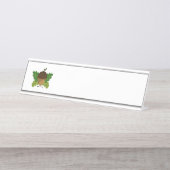 Porte-nom Pour Bureau Automne Acorn (Devant)