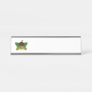 Porte-nom Pour Bureau Automne Acorn