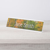 Porte-nom Pour Bureau Automne Maple Trees Automne Photographie de la nat (Devant)