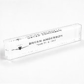 Porte-nom Pour Bureau Avion Jet