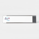 Porte-nom Pour Bureau Avion volant (Devant)