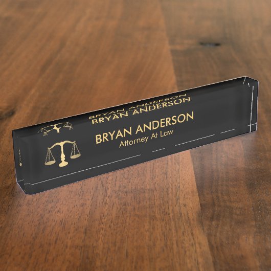 Porte-nom Pour Bureau Avocat (Taille)
