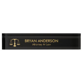 Porte-nom Pour Bureau Avocat (Devant)