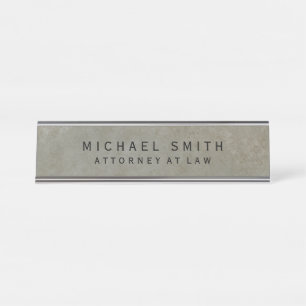 Porte-nom Pour Bureau Avocat de droit Stone Design Simple Minimaliste
