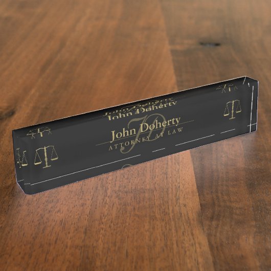 Porte-nom Pour Bureau AVOCAT de Personalizable (Taille)