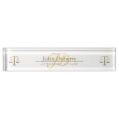 Porte-nom Pour Bureau AVOCAT de Personalizable (Devant)