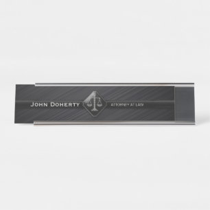 Porte-nom Pour Bureau AVOCAT parfait du noir