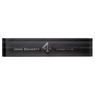 Porte-nom Pour Bureau AVOCAT parfait du noir  