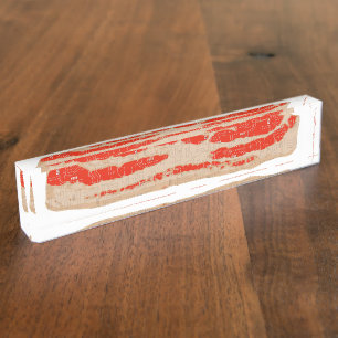 Porte-nom Pour Bureau Bacon numérique