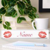 Porte-nom Pour Bureau Baiser Lèvres rouges Thunder_Cove