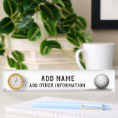 Porte-nom Pour Bureau Bal de golf