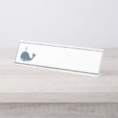 Porte-nom Pour Bureau Baleine (Devant)