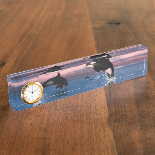 Porte-nom Pour Bureau Baleines Tueuses Dans L'Océan Arctique (Taille)