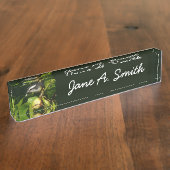 Porte-nom Pour Bureau Bananaquit Bird Mange Photographie tropicale (Taille)