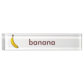 Porte-nom Pour Bureau Banane (Devant)