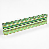 Porte-nom Pour Bureau Bandes blanches vert mignonne