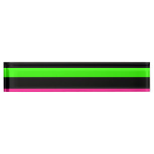 Porte-nom Pour Bureau Bandes de néon