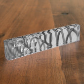 Porte-nom Pour Bureau Barrière de maillon de chaîne (Taille)