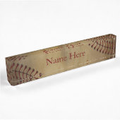 Porte-nom Pour Bureau Base-ball vintage