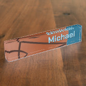 Porte-nom Pour Bureau Basket-ball Votre nom Informations personnelles (Taille)