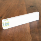 Porte-nom Pour Bureau Batteries (Taille)