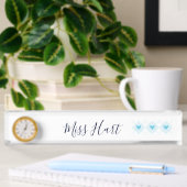 Porte-nom Pour Bureau Beau Jacquard