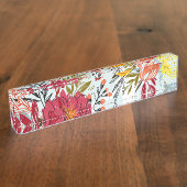 Porte-nom Pour Bureau Beau Rose (Taille)