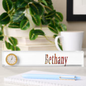 Porte-nom Pour Bureau Bethany Girls Nom Logo