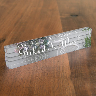 Porte-nom Pour Bureau Bicyclette de plage