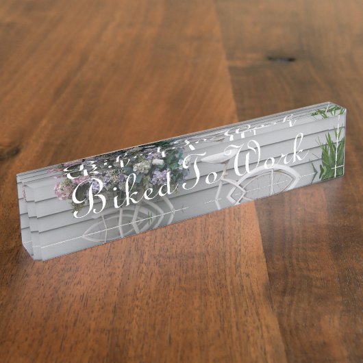 Porte-nom Pour Bureau Bicyclette de plage (Taille)