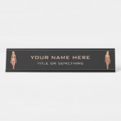 Porte-nom Pour Bureau Bikini Blonde (Devant)