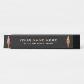 Porte-nom Pour Bureau Bikini Blonde (Devant)