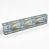 Porte-nom Pour Bureau Bikini Model Dancing Thunder_Cove