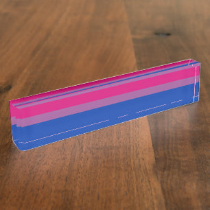 Porte-nom Pour Bureau Bisexual pride