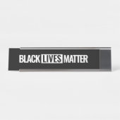 Porte-nom Pour Bureau Black lives (Devant)