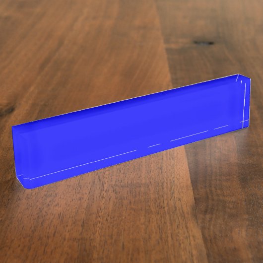 Porte-nom Pour Bureau Bleu 0303ff (Taille)